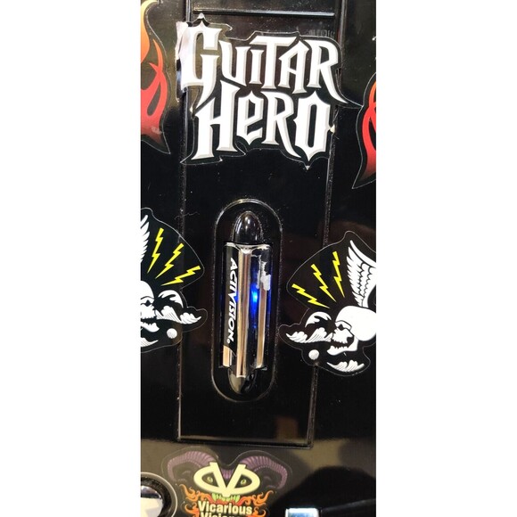 PS3 React Black Wireless Guitar for Guitar Hero, NO DONGLE, TESTED WORKS GREAT - Picture 6 of 14